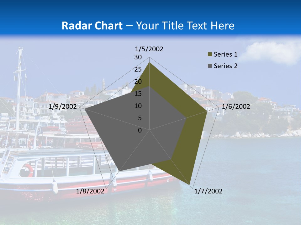 Mediterranean Hotel Boat PowerPoint Template