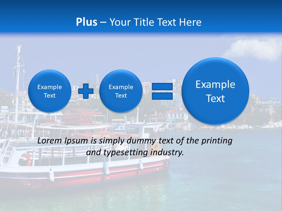 Mediterranean Hotel Boat PowerPoint Template