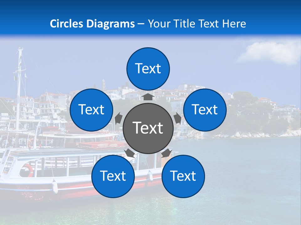 Mediterranean Hotel Boat PowerPoint Template
