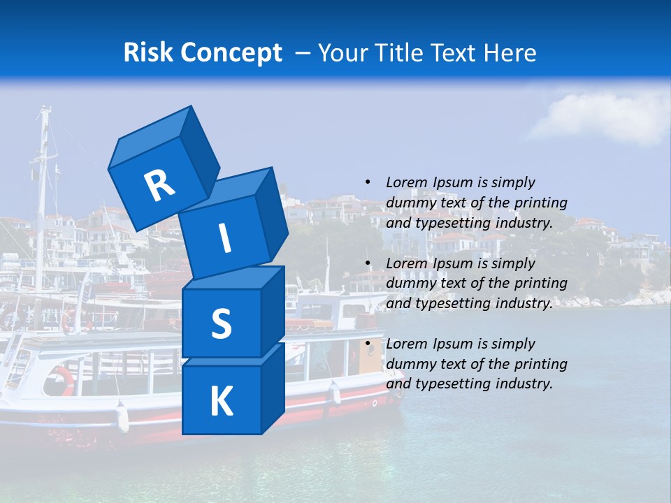 Mediterranean Hotel Boat PowerPoint Template