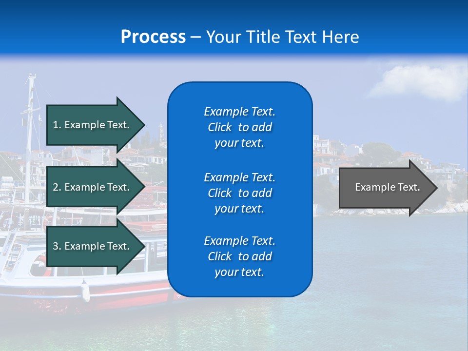 Mediterranean Hotel Boat PowerPoint Template