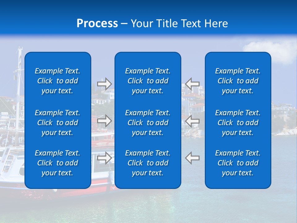 Mediterranean Hotel Boat PowerPoint Template