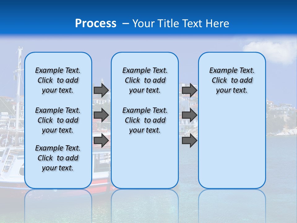 Mediterranean Hotel Boat PowerPoint Template