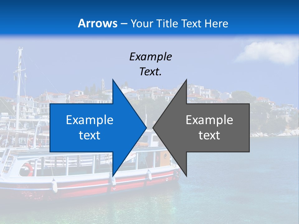 Mediterranean Hotel Boat PowerPoint Template