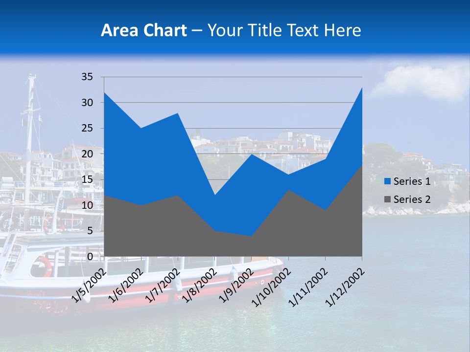 Mediterranean Hotel Boat PowerPoint Template