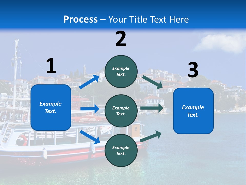 Mediterranean Hotel Boat PowerPoint Template