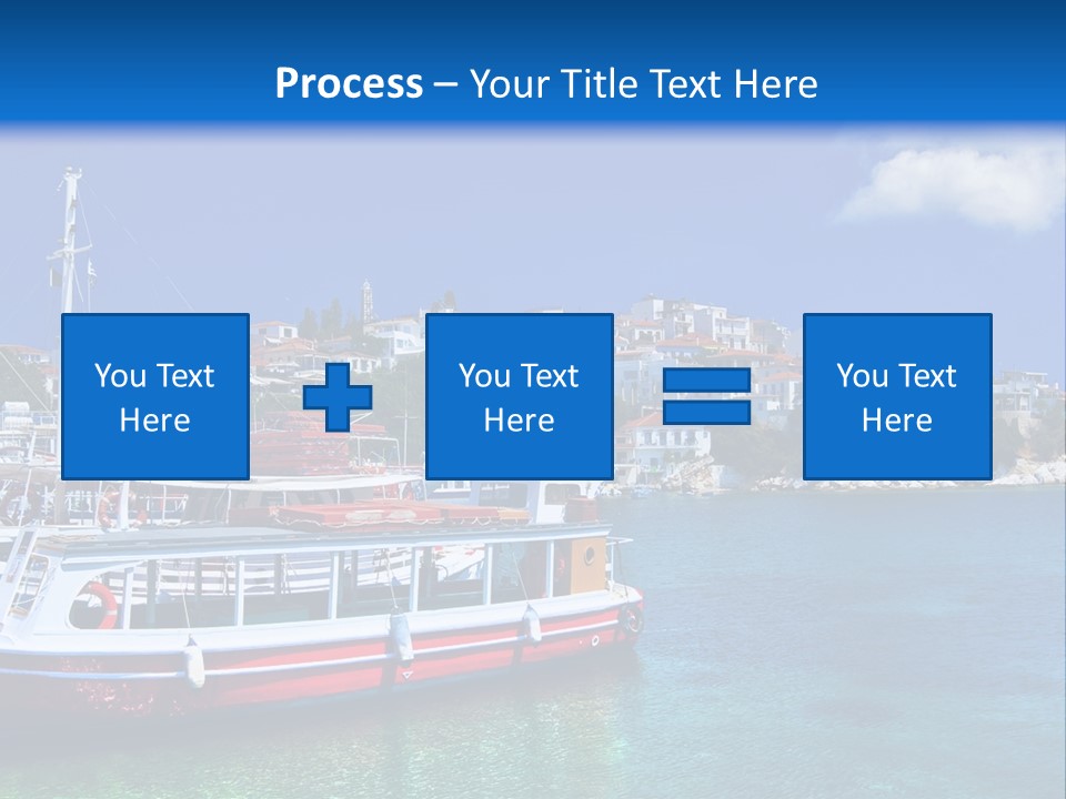 Mediterranean Hotel Boat PowerPoint Template