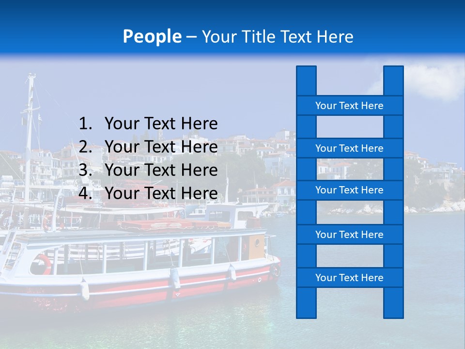 Mediterranean Hotel Boat PowerPoint Template