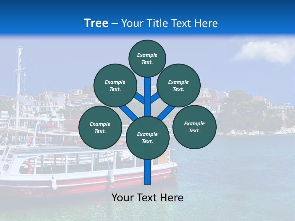 Mediterranean Hotel Boat PowerPoint Template
