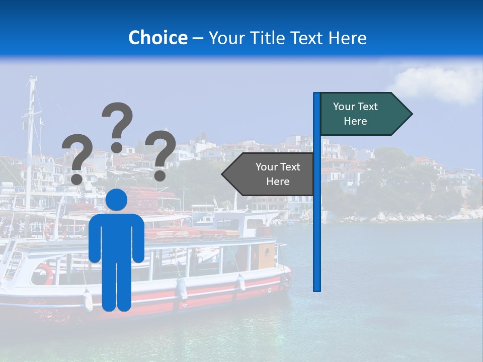 Mediterranean Hotel Boat PowerPoint Template