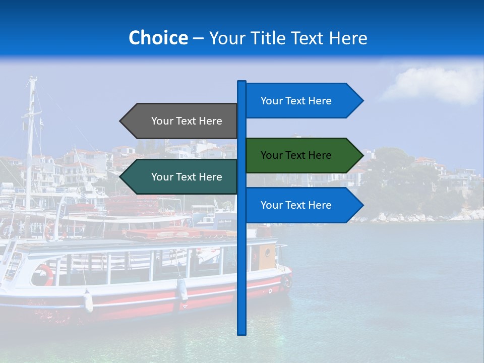 Mediterranean Hotel Boat PowerPoint Template