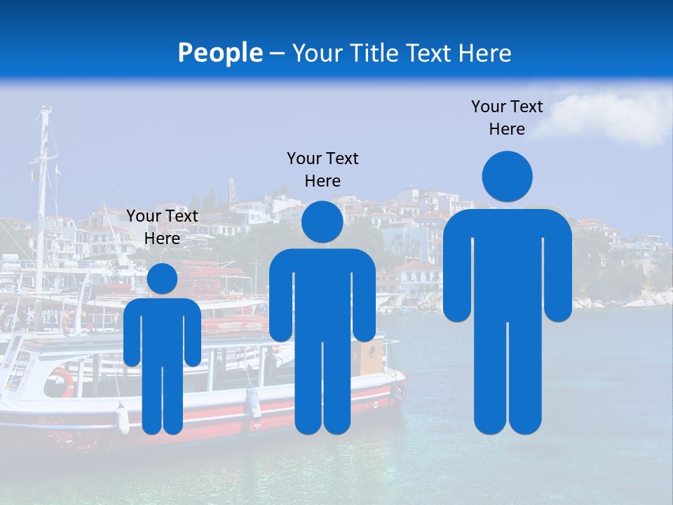 Mediterranean Hotel Boat PowerPoint Template