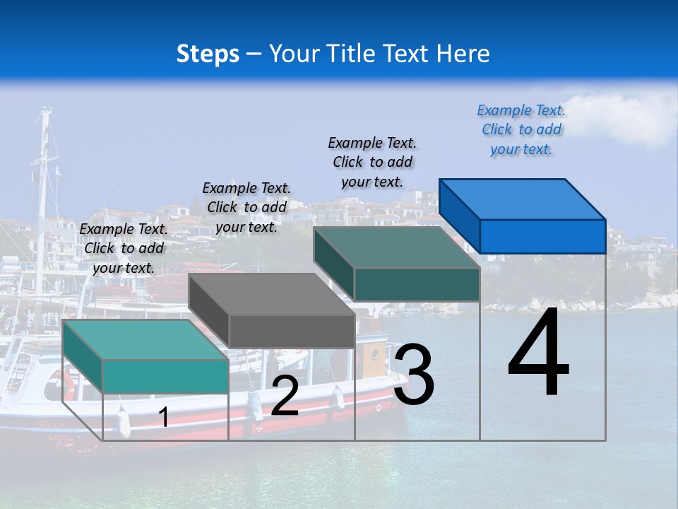 Mediterranean Hotel Boat PowerPoint Template