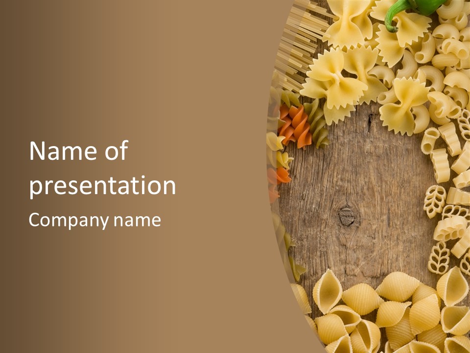 Italian Foodstuff Full PowerPoint Template