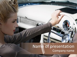 Blond Pretty Beautiful PowerPoint Template