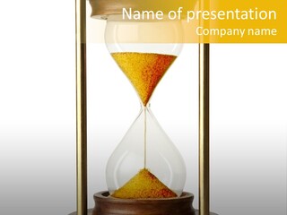Goes Hour Gold PowerPoint Template