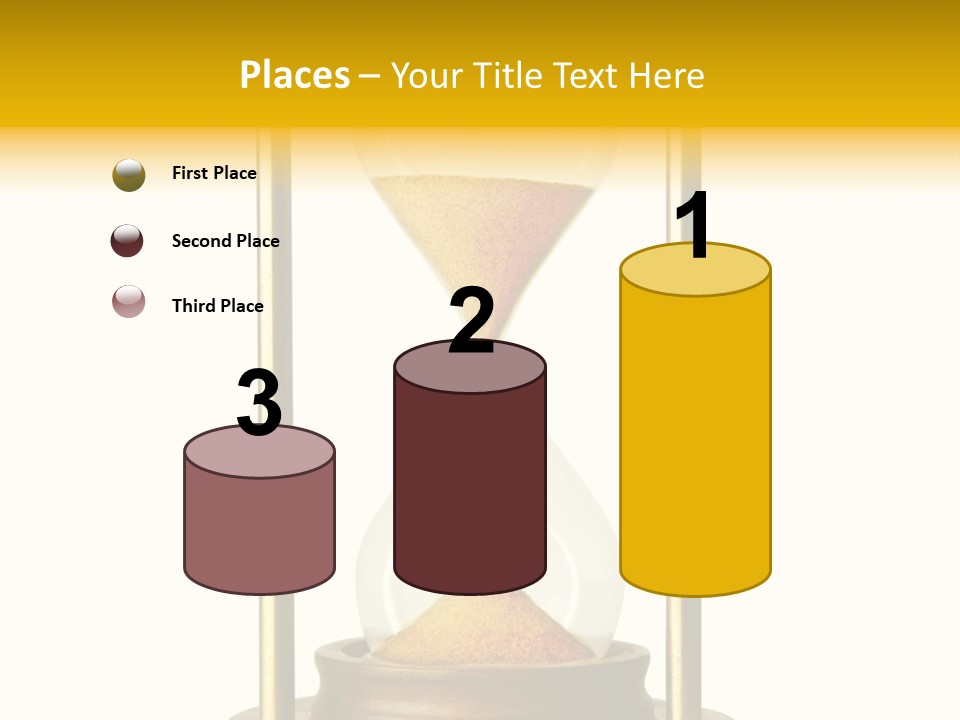 Goes Hour Gold PowerPoint Template