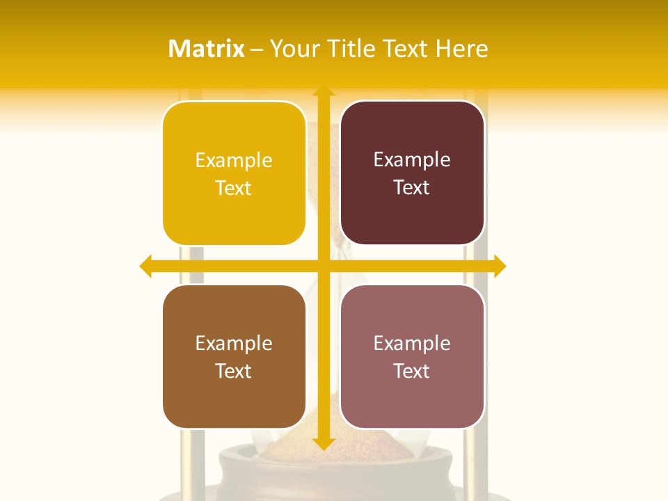 Goes Hour Gold PowerPoint Template