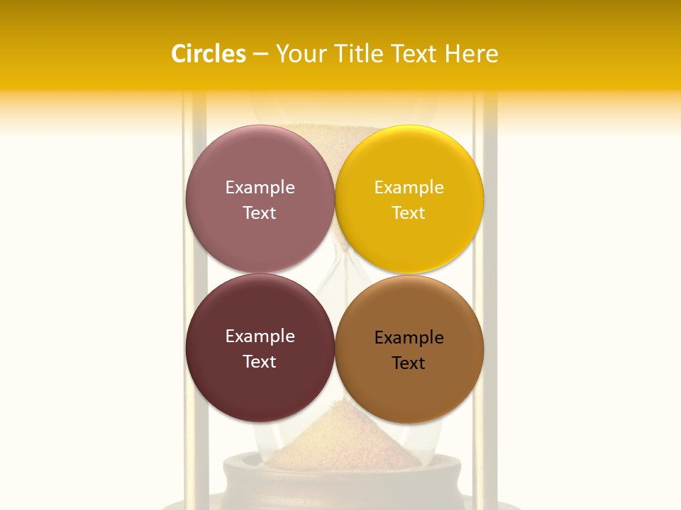 Goes Hour Gold PowerPoint Template