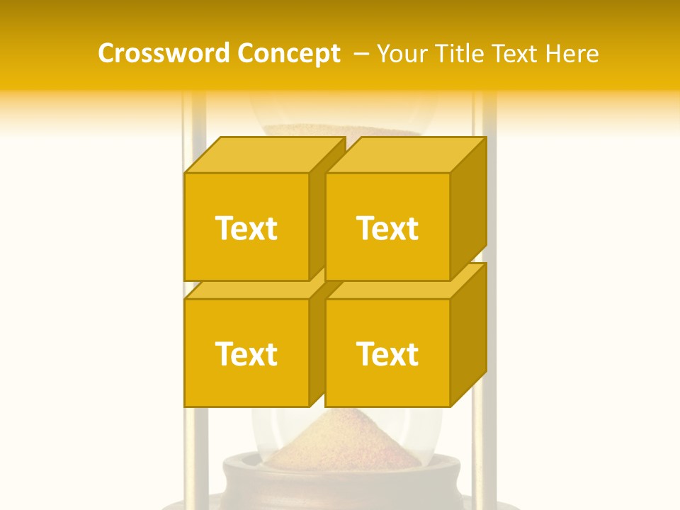 Goes Hour Gold PowerPoint Template