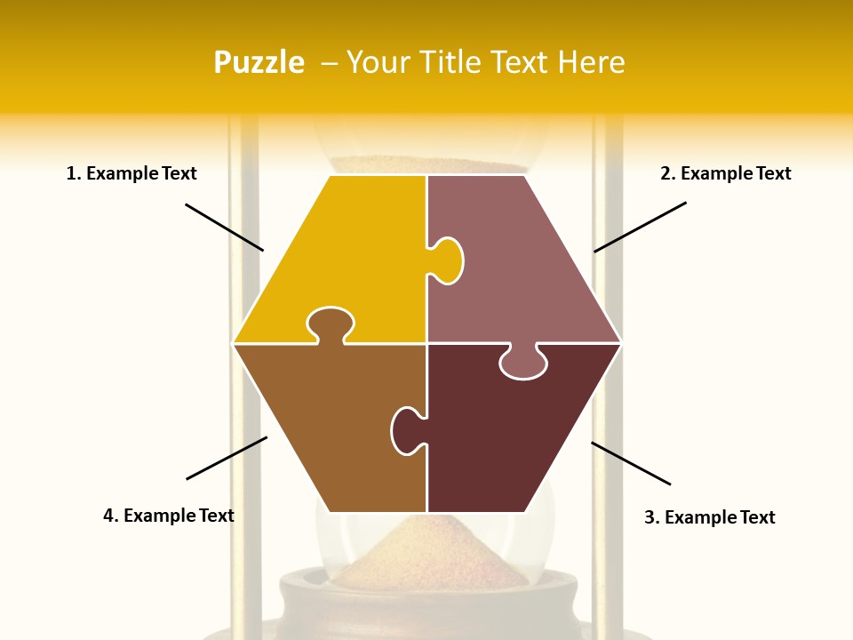 Goes Hour Gold PowerPoint Template