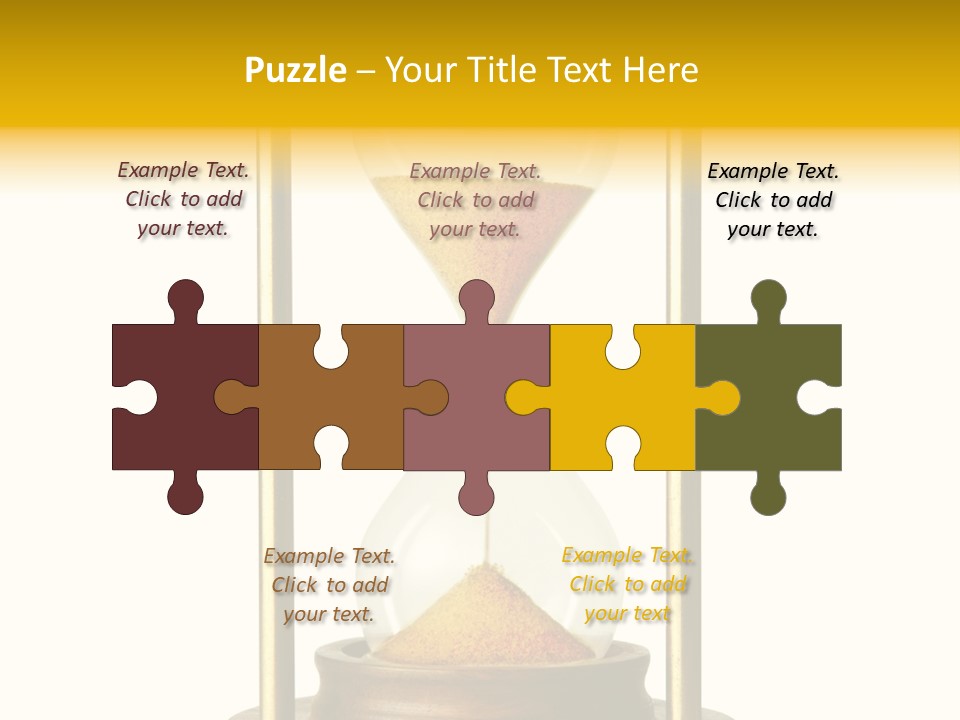 Goes Hour Gold PowerPoint Template