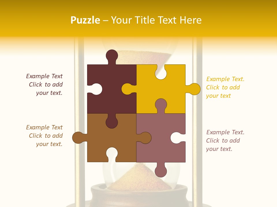 Goes Hour Gold PowerPoint Template