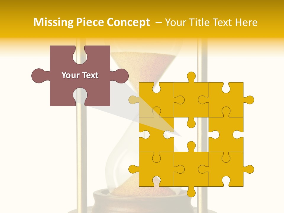 Goes Hour Gold PowerPoint Template