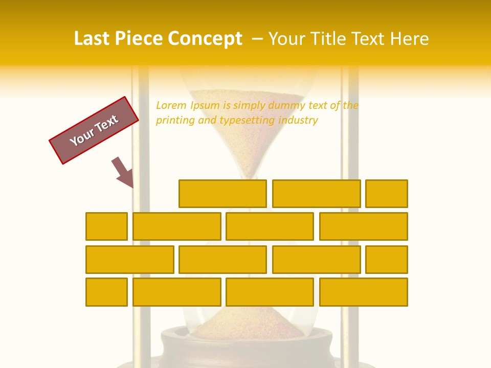 Goes Hour Gold PowerPoint Template