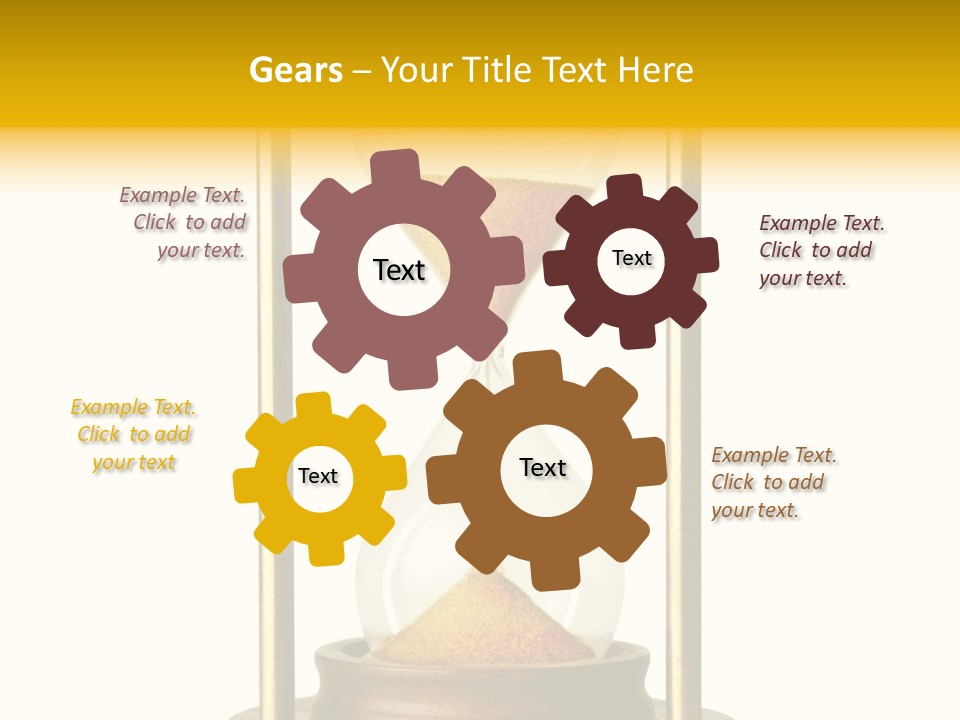 Goes Hour Gold PowerPoint Template