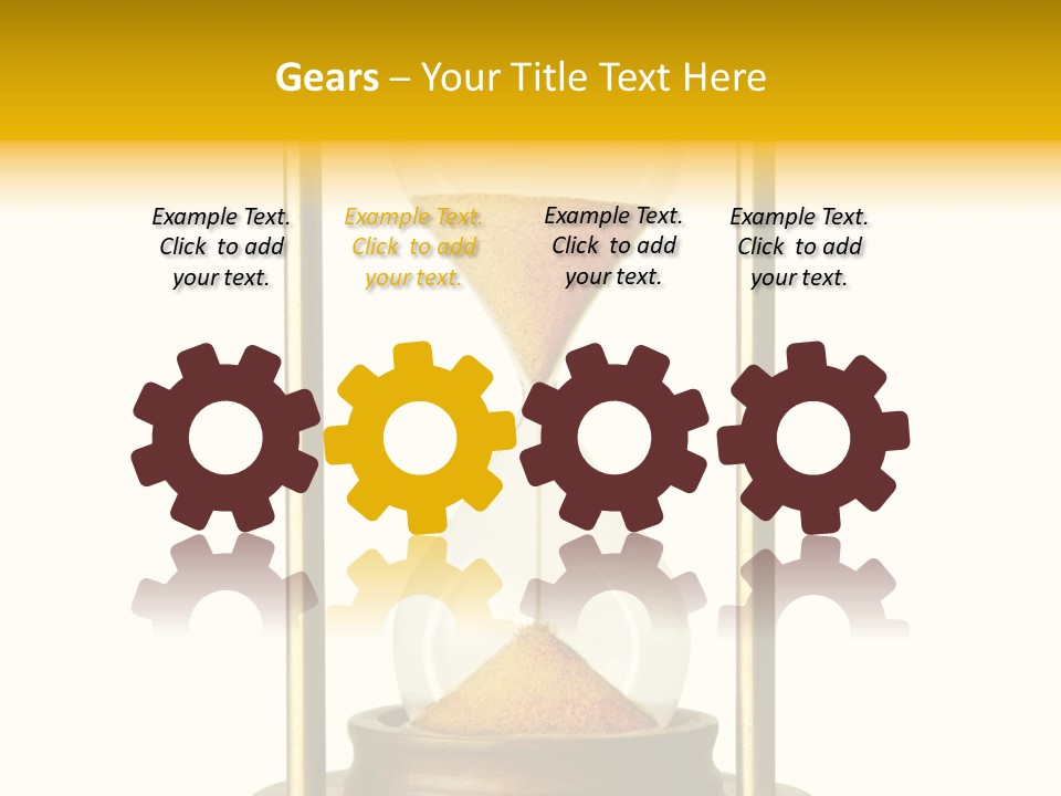 Goes Hour Gold PowerPoint Template