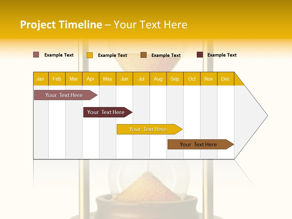 Goes Hour Gold PowerPoint Template