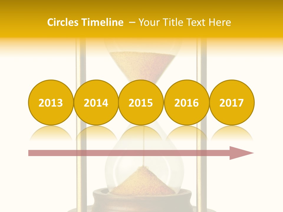 Goes Hour Gold PowerPoint Template