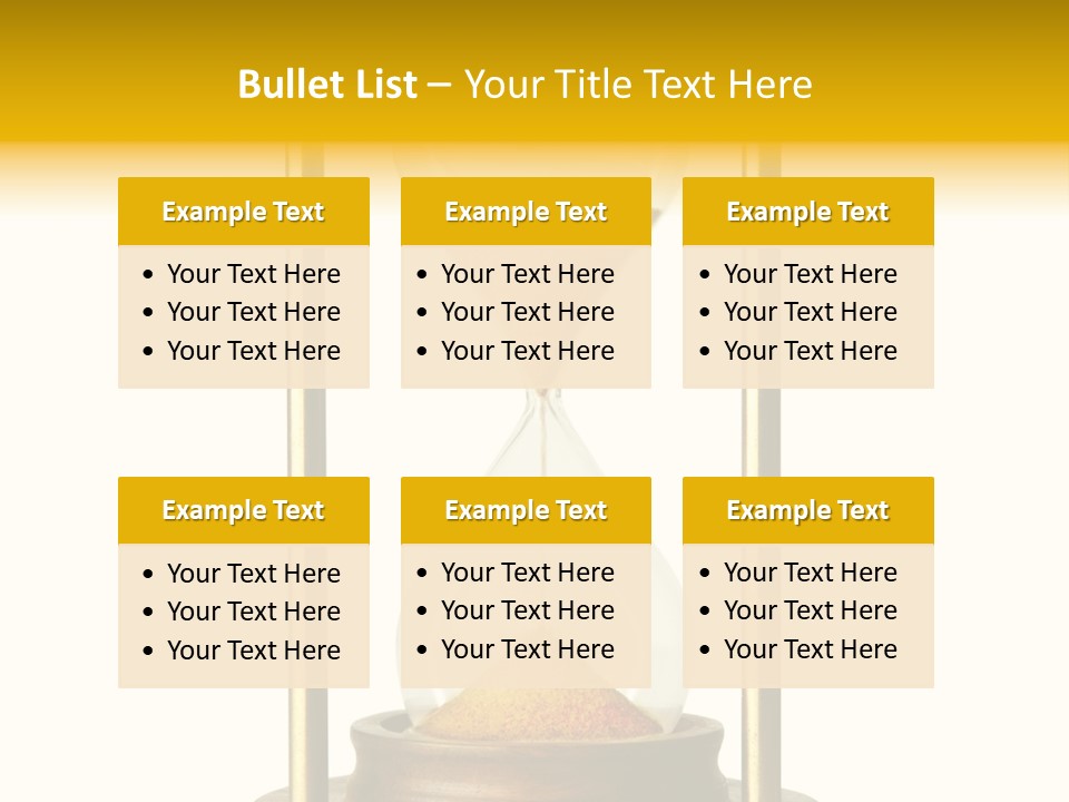 Goes Hour Gold PowerPoint Template