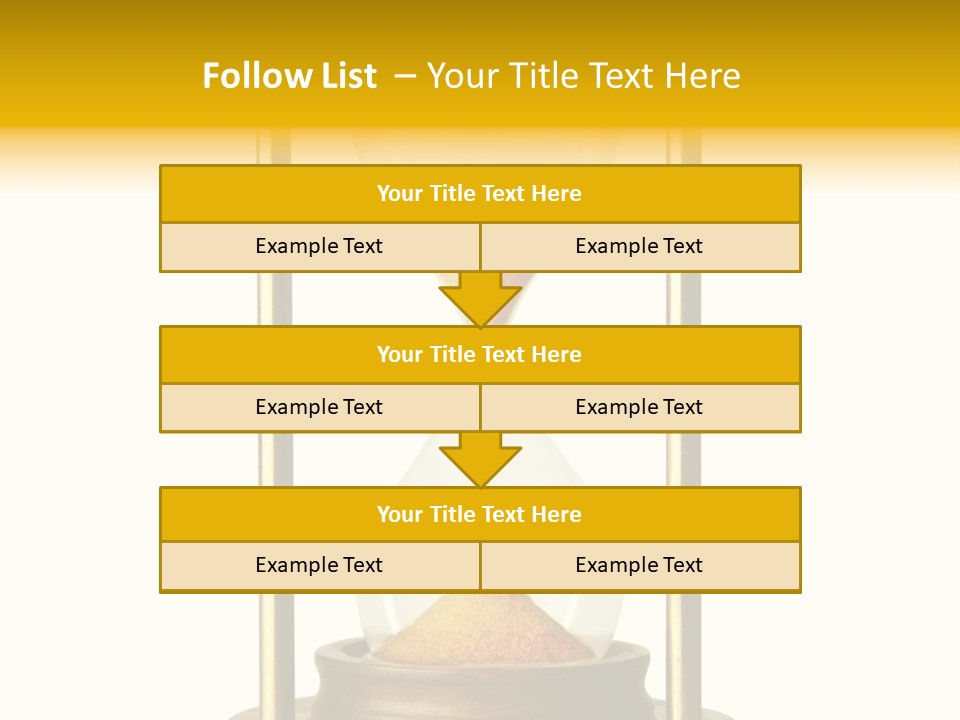 Goes Hour Gold PowerPoint Template