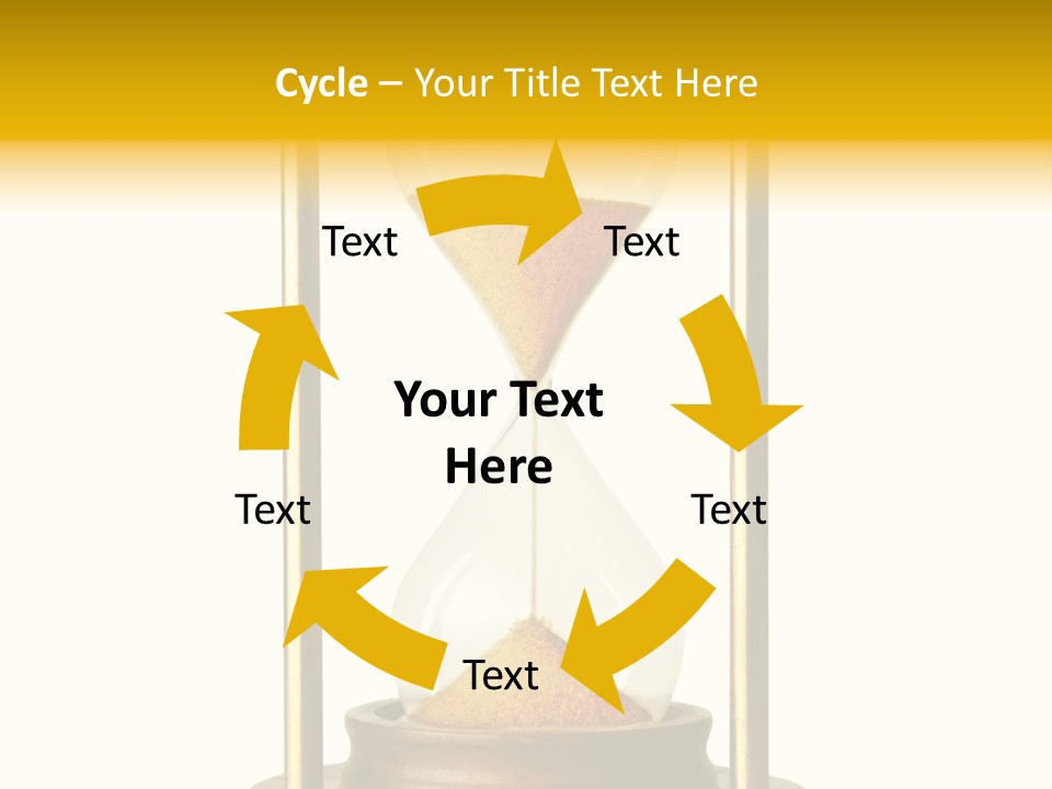 Goes Hour Gold PowerPoint Template