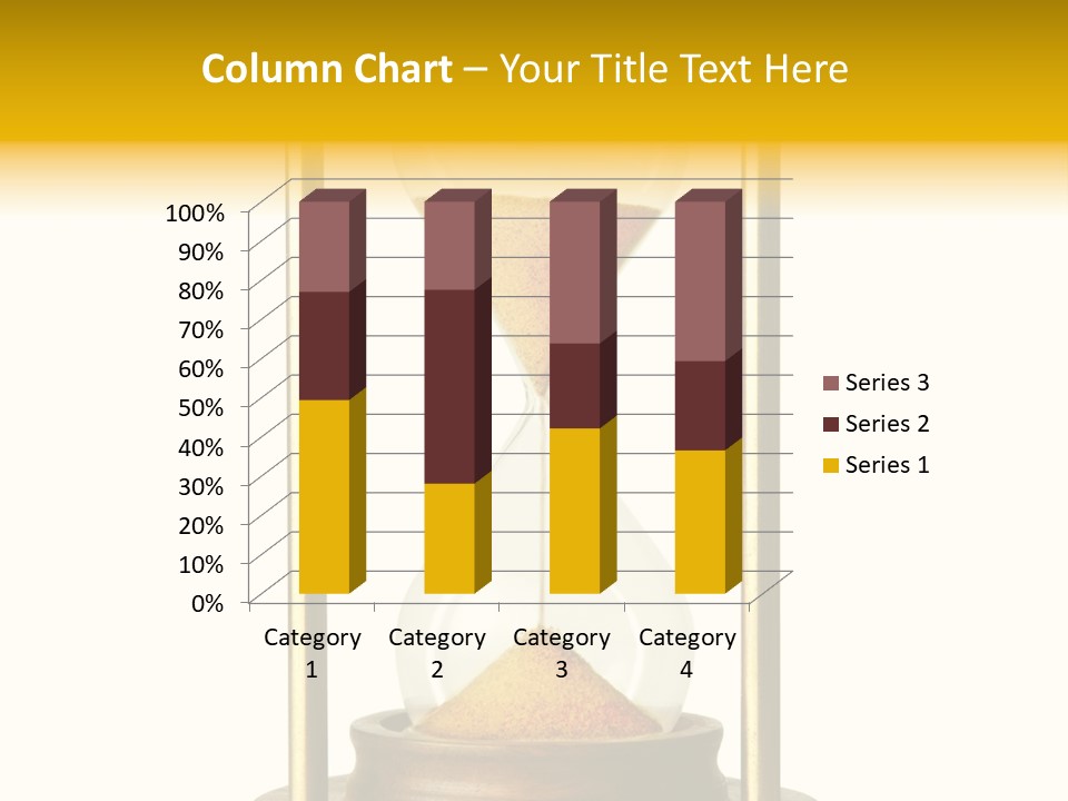 Goes Hour Gold PowerPoint Template