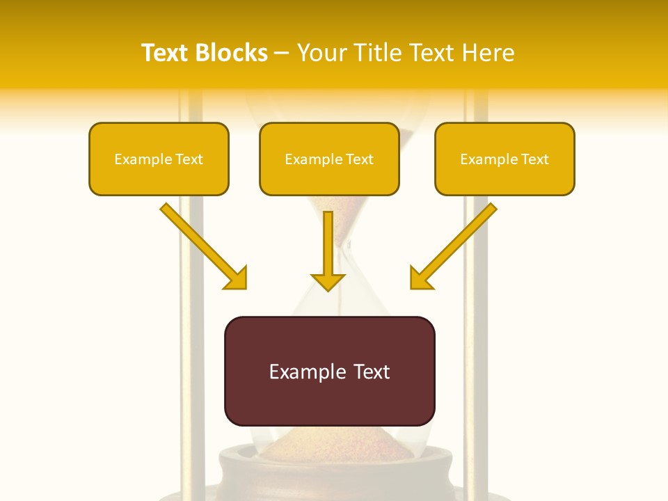 Goes Hour Gold PowerPoint Template