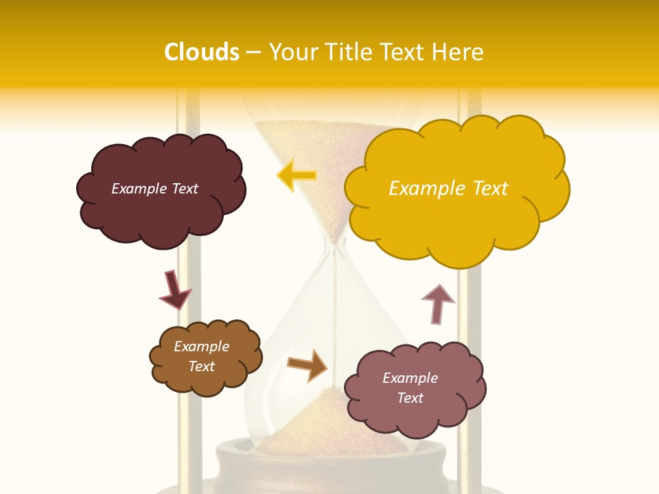 Goes Hour Gold PowerPoint Template