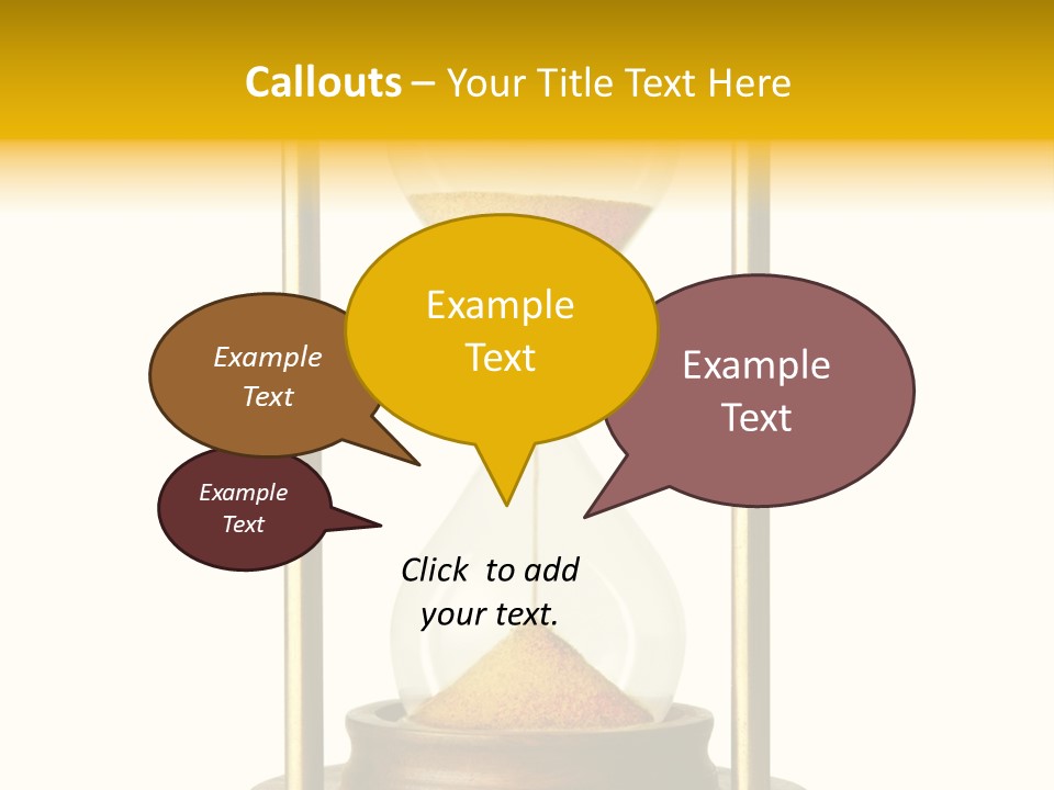 Goes Hour Gold PowerPoint Template