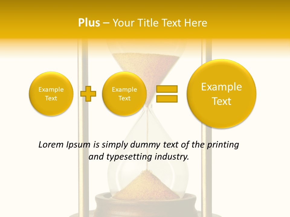 Goes Hour Gold PowerPoint Template