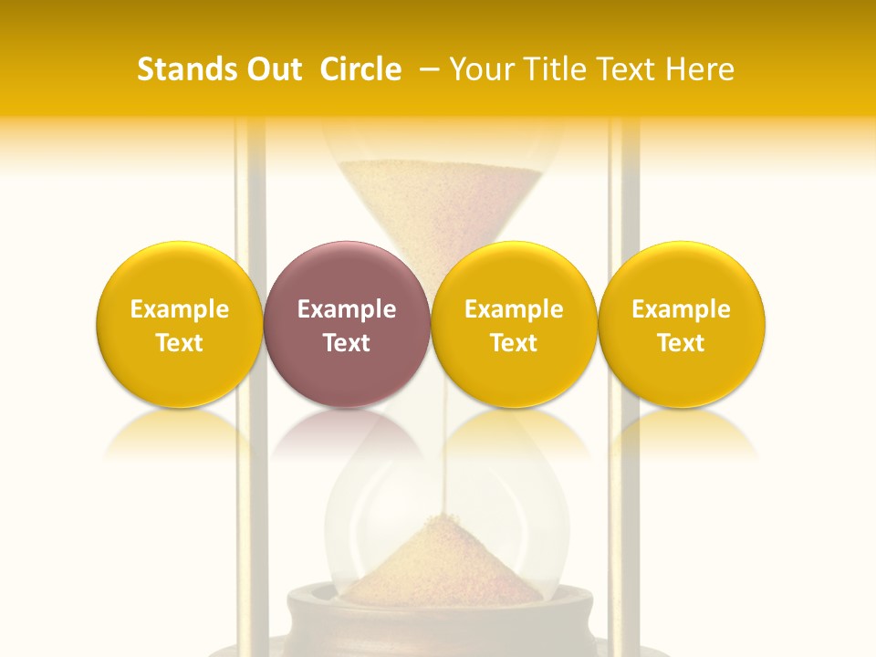 Goes Hour Gold PowerPoint Template