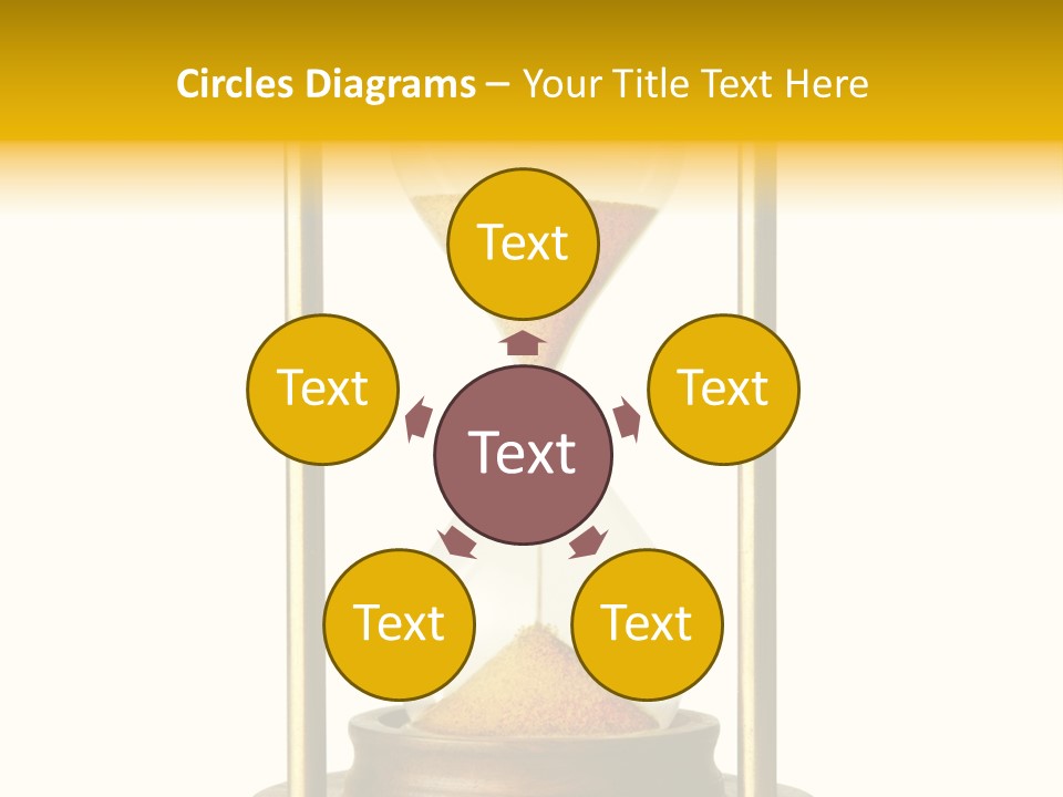 Goes Hour Gold PowerPoint Template