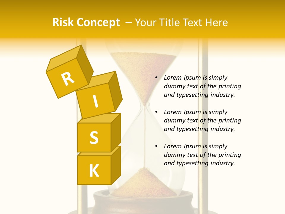 Goes Hour Gold PowerPoint Template