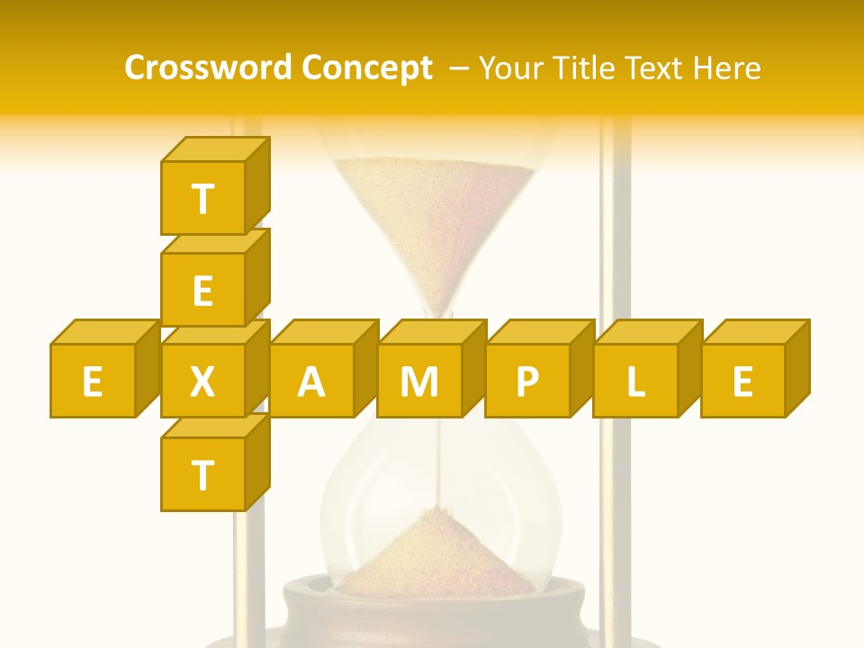 Goes Hour Gold PowerPoint Template