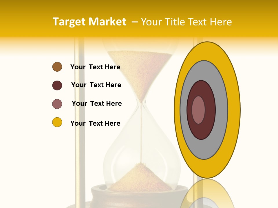 Goes Hour Gold PowerPoint Template