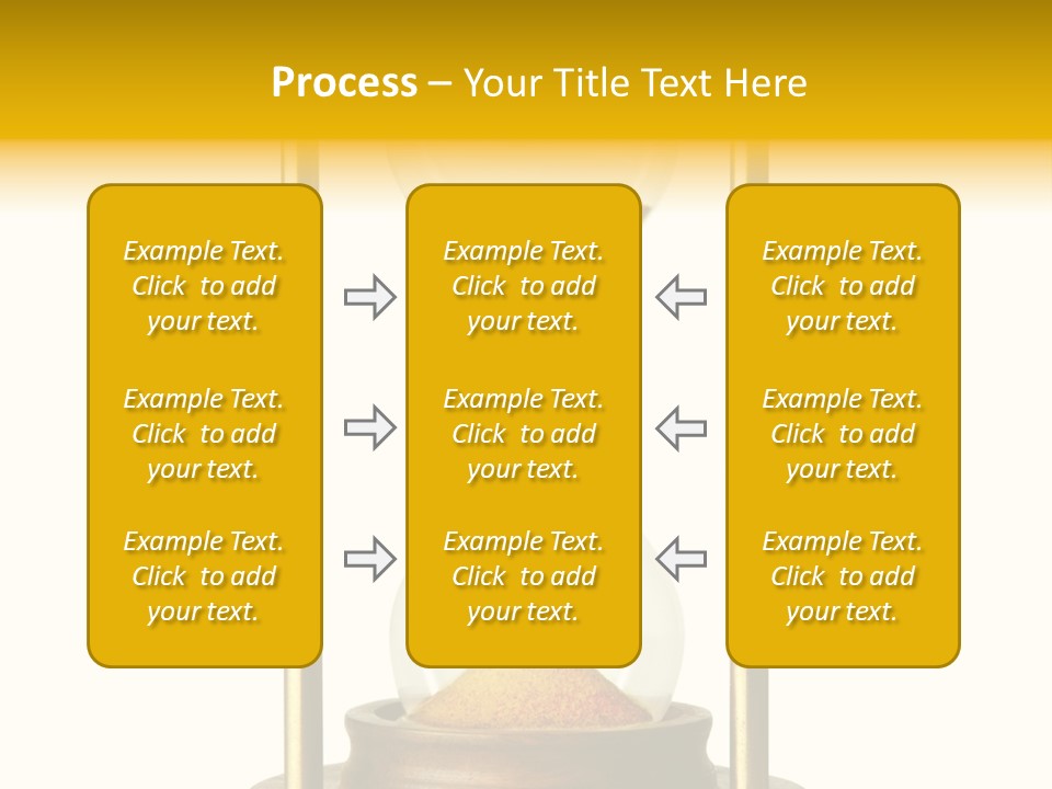 Goes Hour Gold PowerPoint Template