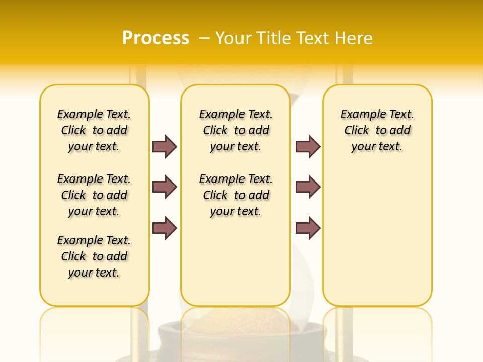 Goes Hour Gold PowerPoint Template