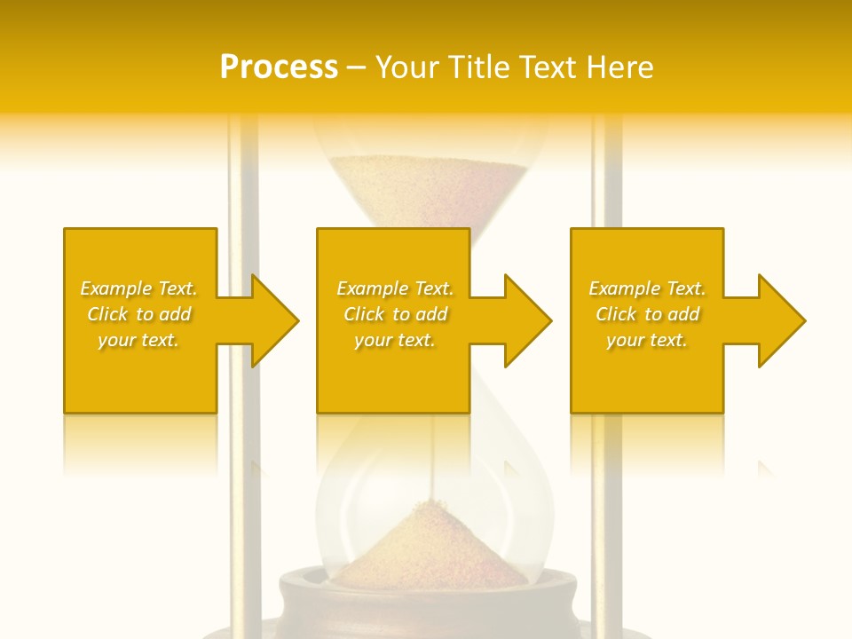Goes Hour Gold PowerPoint Template