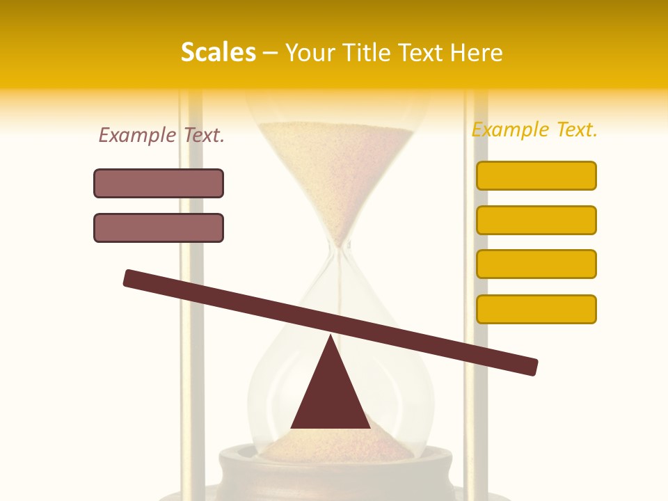 Goes Hour Gold PowerPoint Template